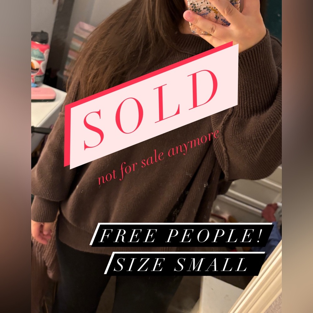 Free People - Size S, brown sweater